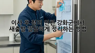 이사 후 정리: 인천 강화군에서 새출발, 깔끔하게 정리하는 방법